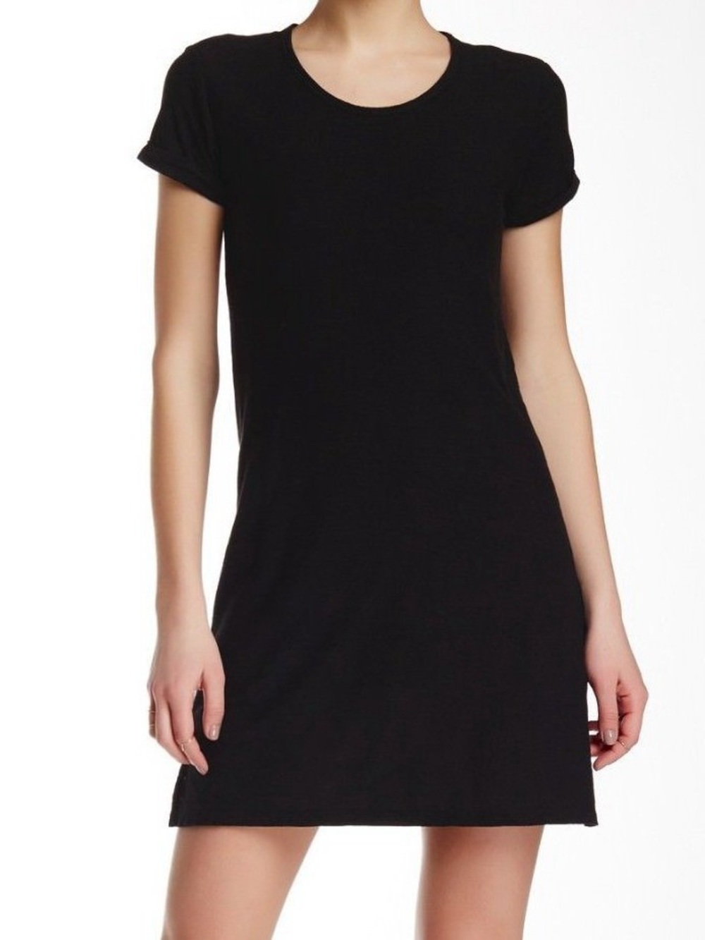 NWT James Perse Cotton Rolled Sleeve T-Shirt Dress